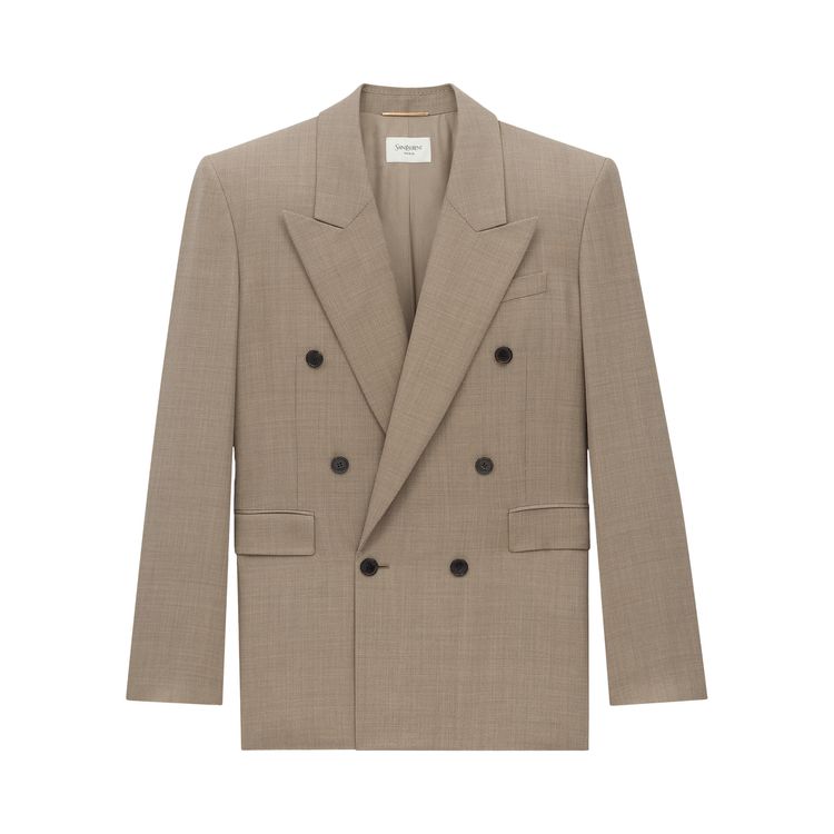 

Куртка Saint Laurent Blazer Jacket 'Taupe Beige', желто-коричневый
