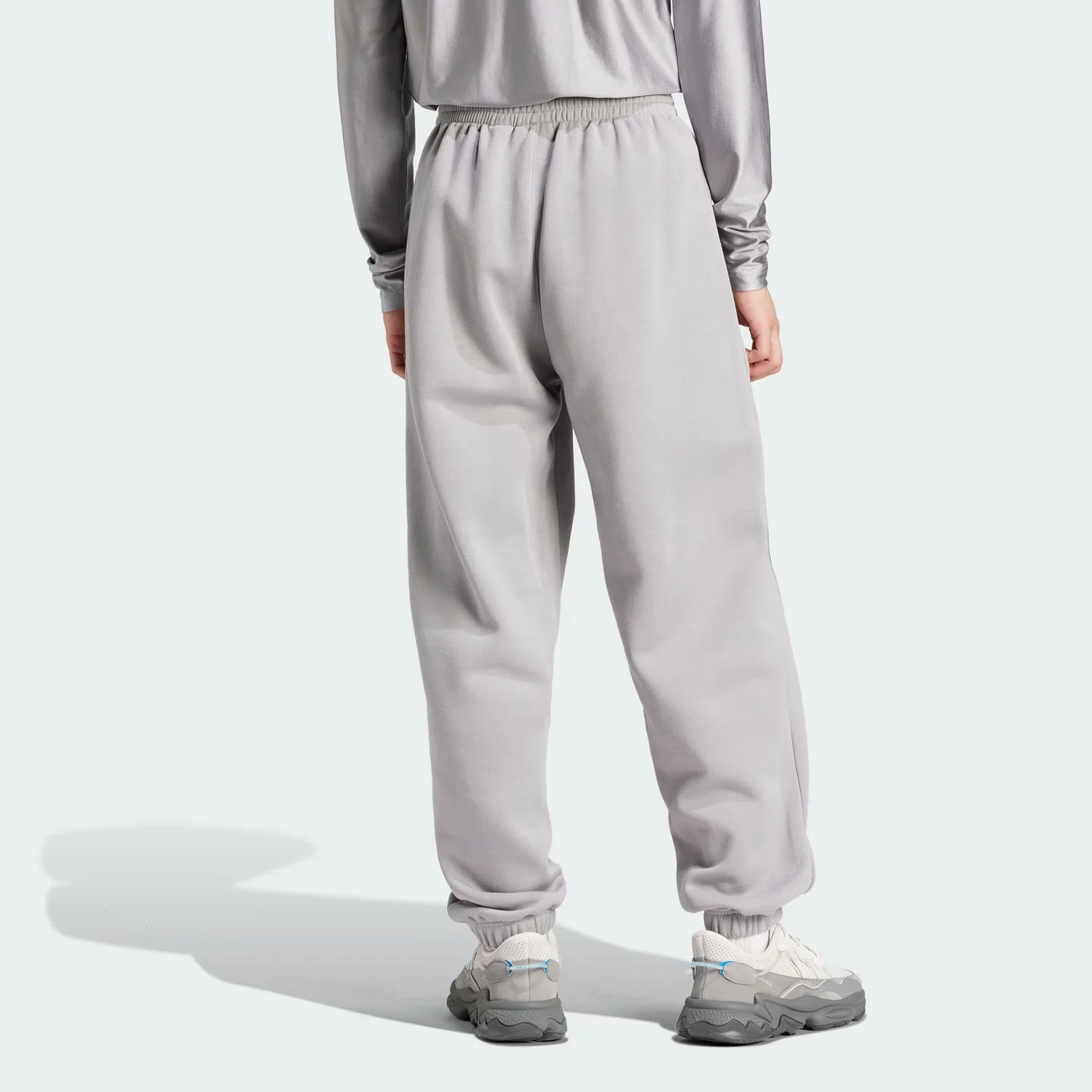 Adidas Originals Мужские модные вязаные спортивные штаны aluminum gray — фото 4