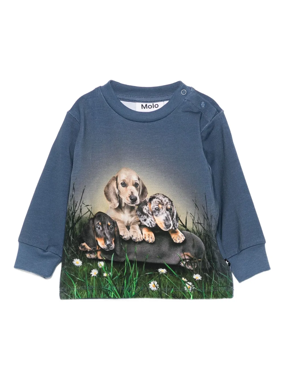 

Топ с принтом Molo, синий