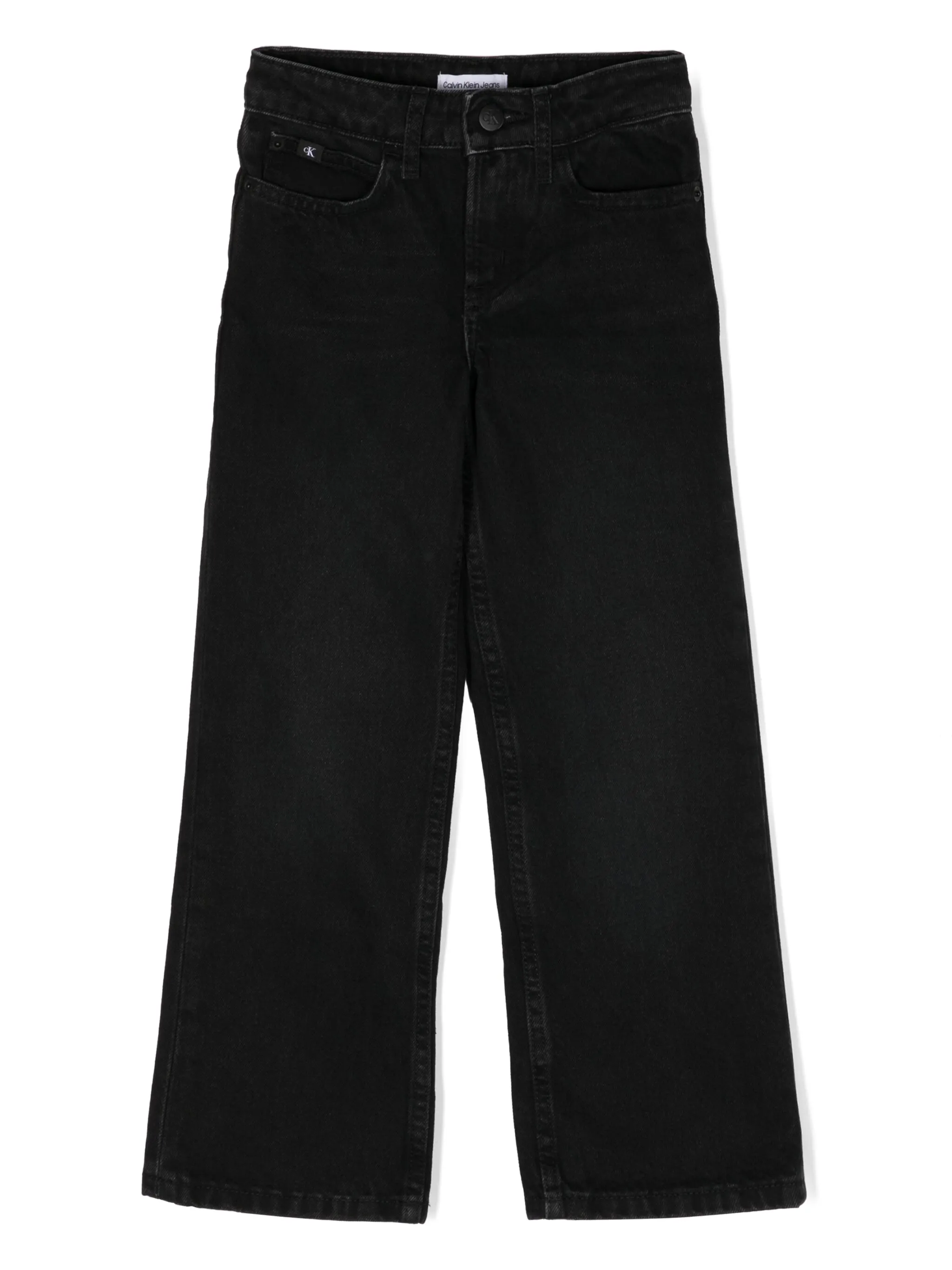 

Широкие джинсы Calvin Klein Kids, черный