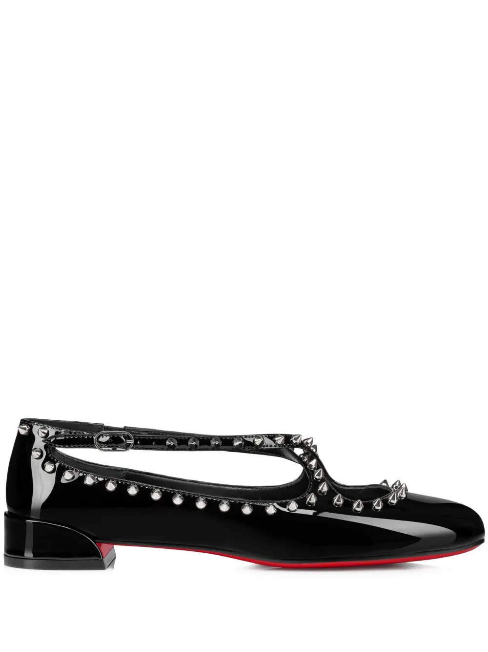 Балетки Pilouta Jane Spikes Christian Louboutin, черный