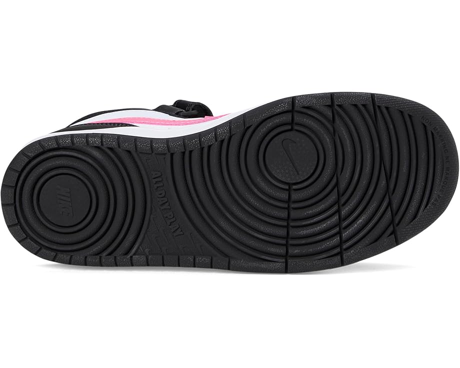 Кроссовки Nike Kids Court Borough Mid 2, цвет Black/Sunset Pulse/White — фото 3