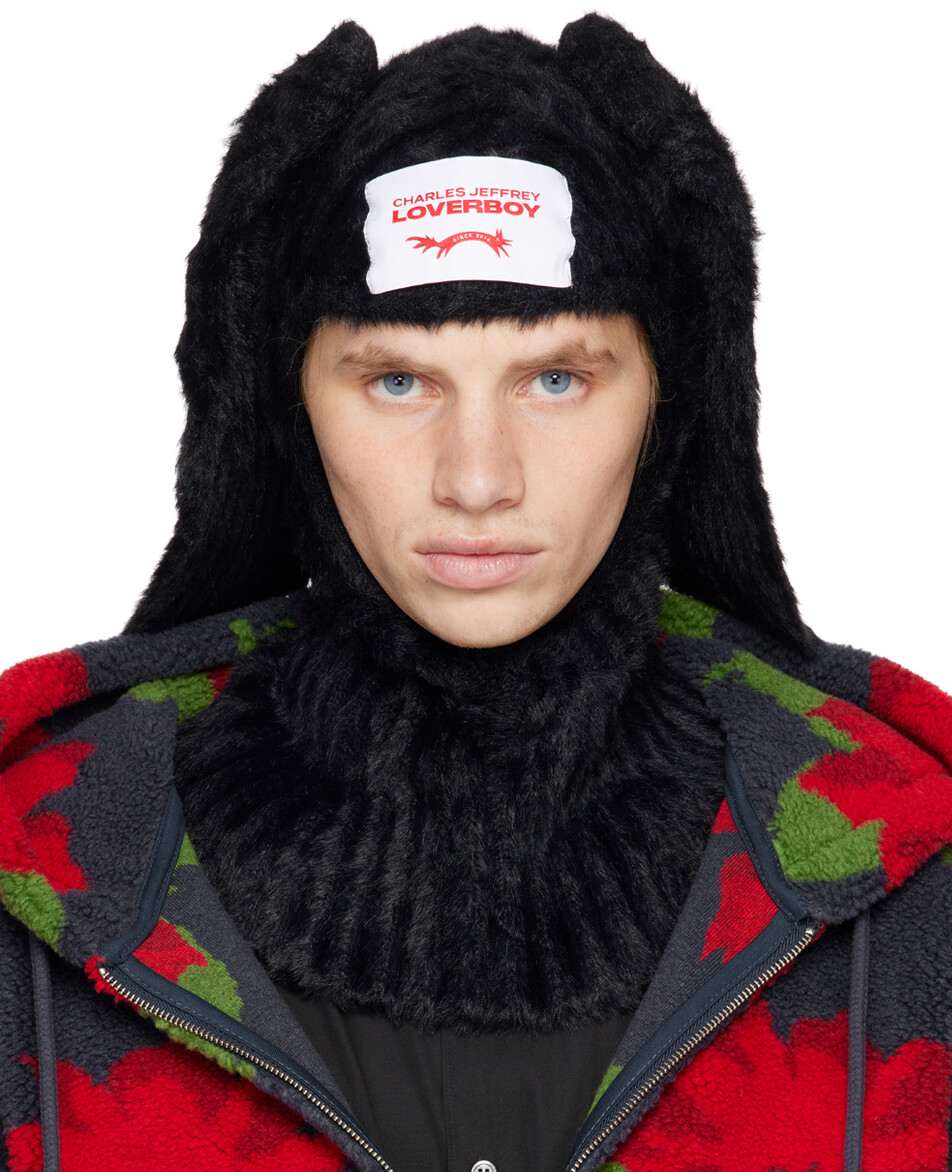 

Балаклава «Пушистый кролик» Charles Jeffrey LOVERBOY, черный