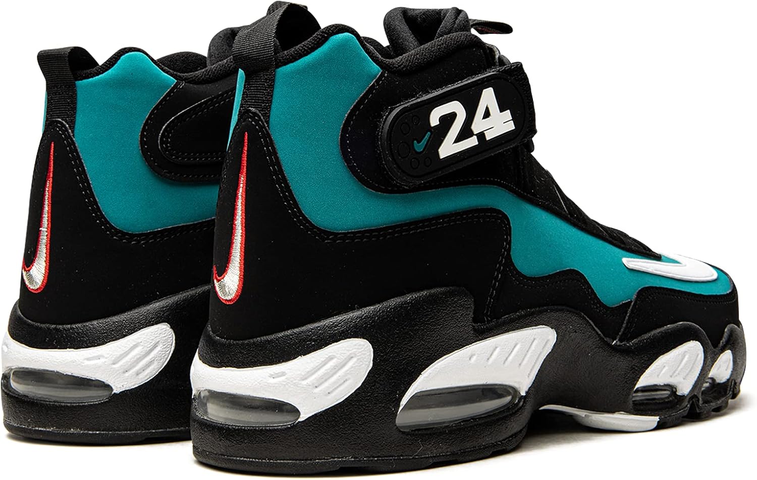 Кроссовки Nike Air Max Griffey Freshwater 2021 Black Teal 2021 DM8311-001, белый/черный/красный — фото 3