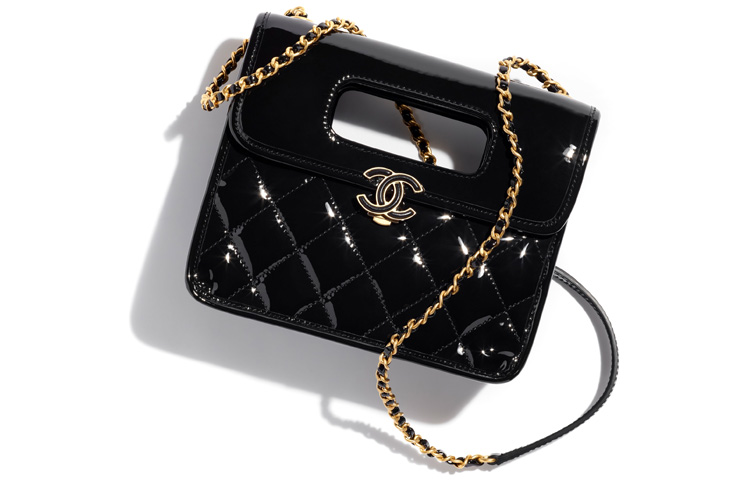 Кожаная мини-сумка через плечо CHANEL черная — фото 2