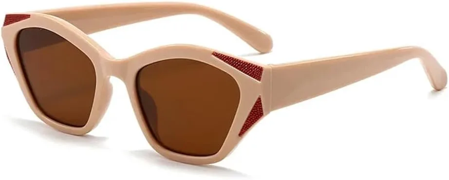 

Солнцезащитные очки UV400 для мужчин и женщин | Овальная оправа «кошачий глаз» зеленого цвета | для вождения и занятий спортом на открытом воздухе generic, Pink Tea