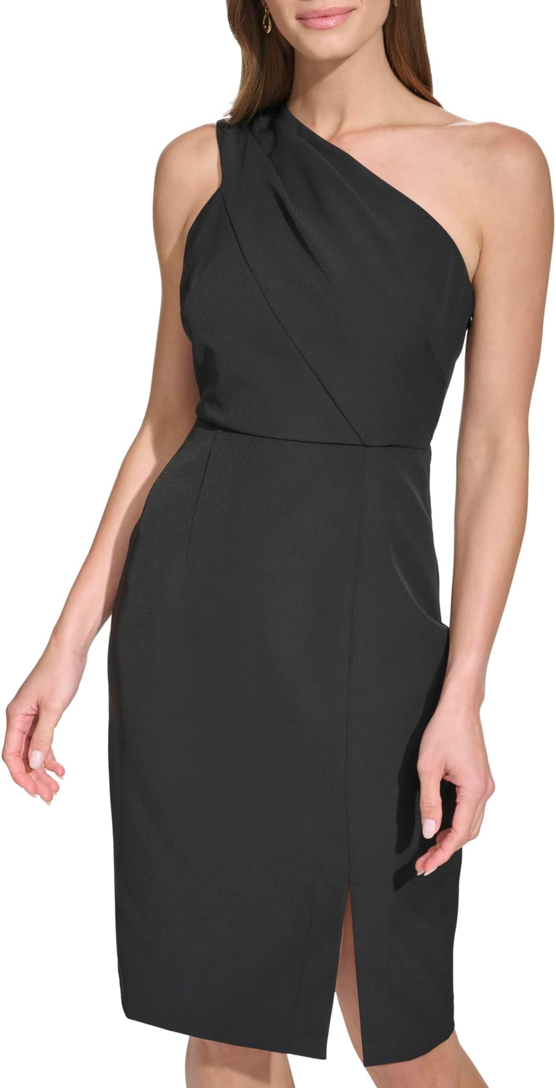 

Платье Vince Camuto One Shoulder Stretch Crepe Bodycon Dress, черный