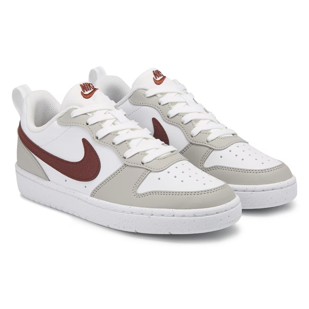 

Детские кроссовки низкие court borough recraft от Nike, white/grey/red