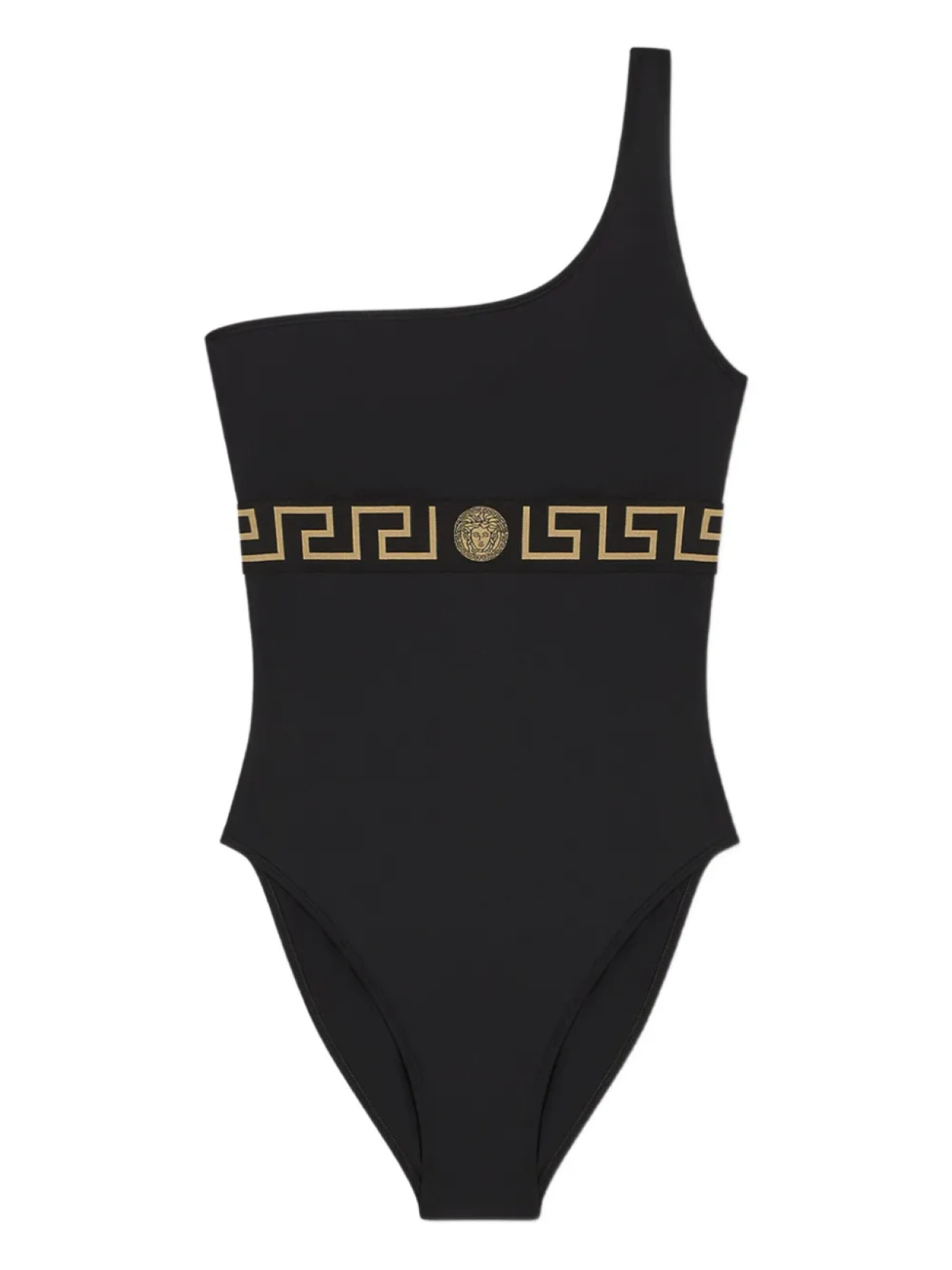 

Versace купальник с узором Greca, черный