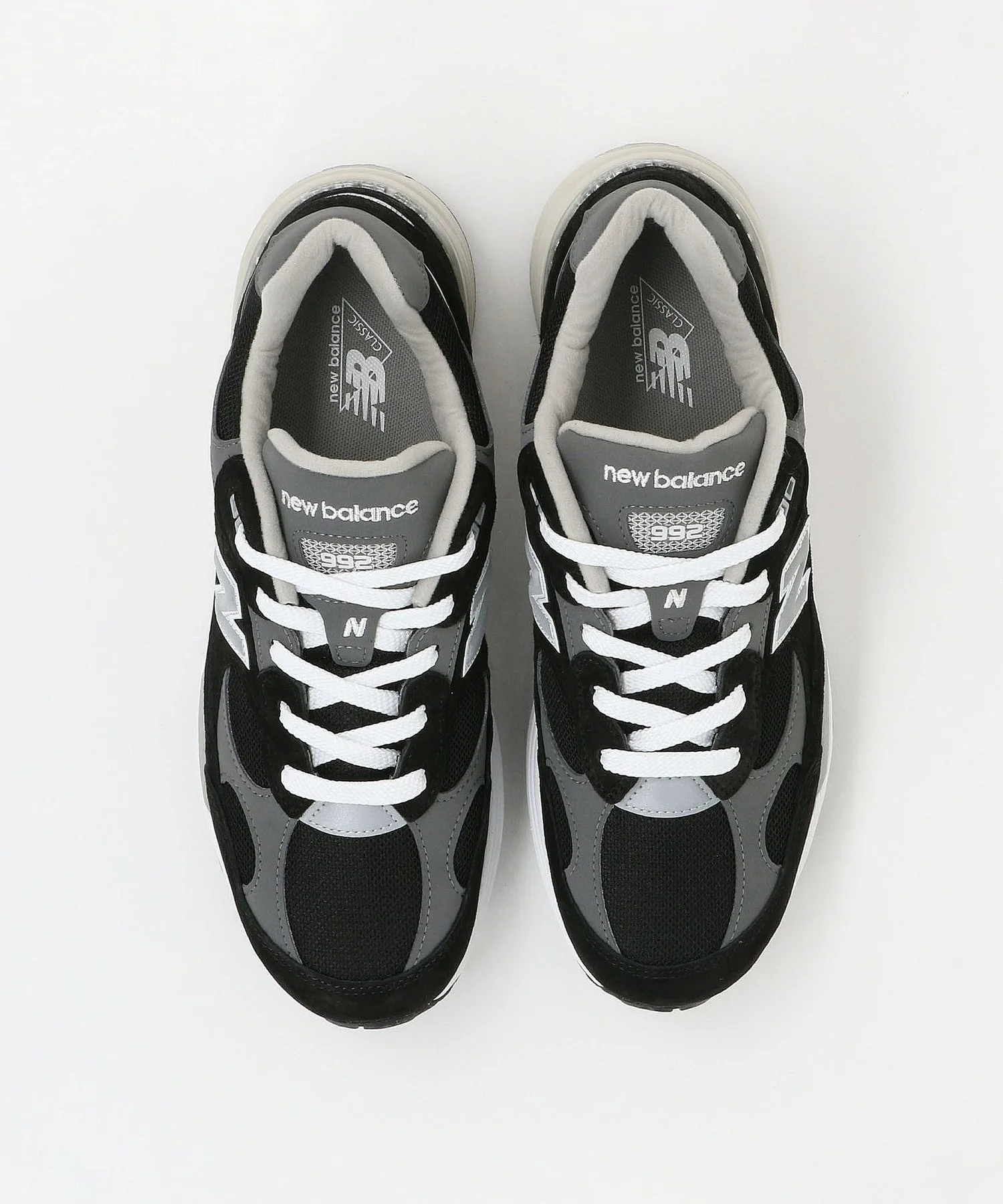 Мужские кроссовки New Balance U992BK для повседневной носки чёрные — фото 3