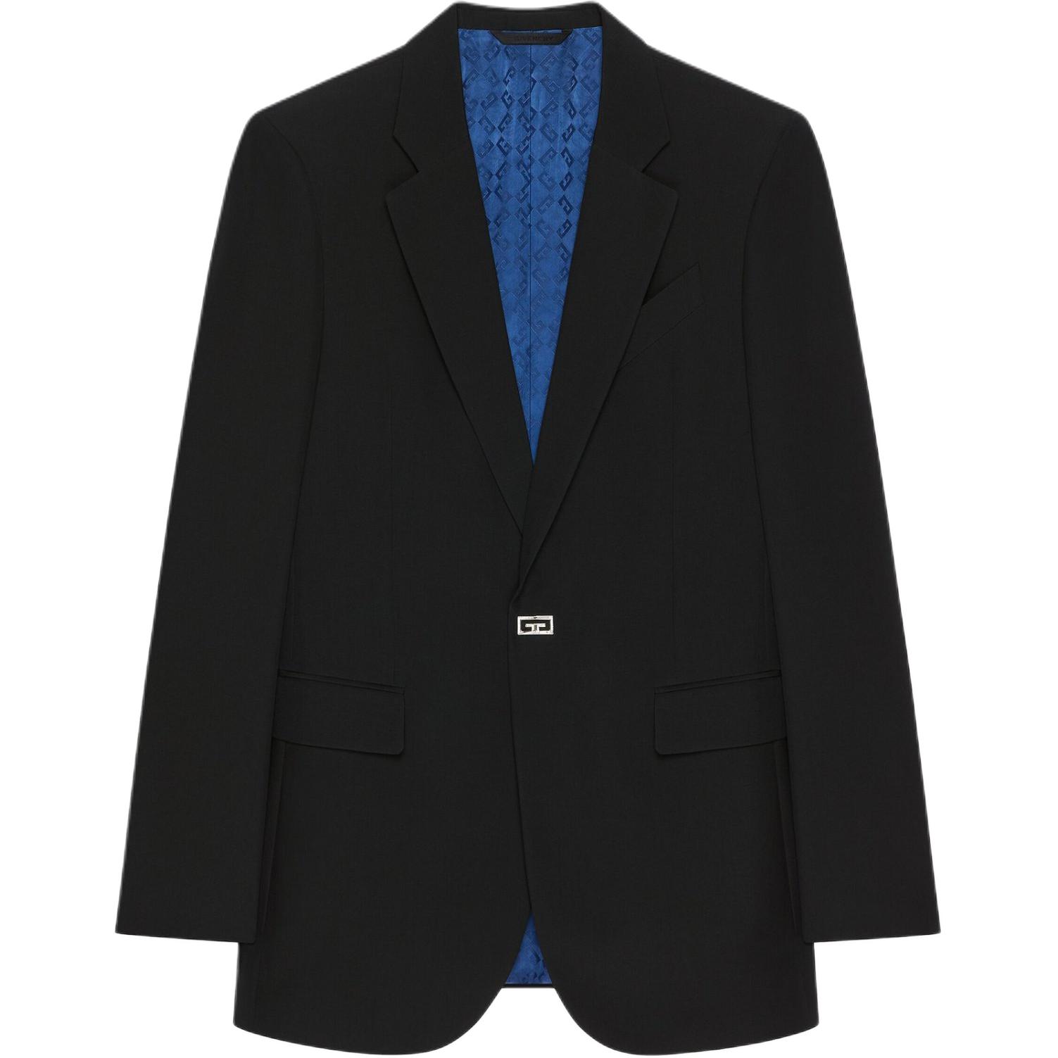 

2G-clip шерстяной блейзер Givenchy, черный