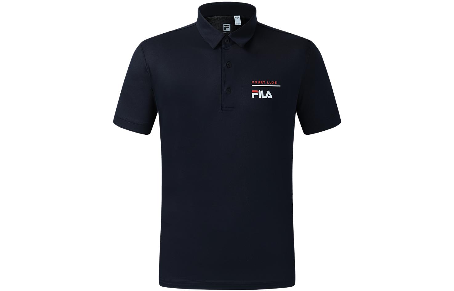 

Футболка поло мужская королевского синего цвета FILA