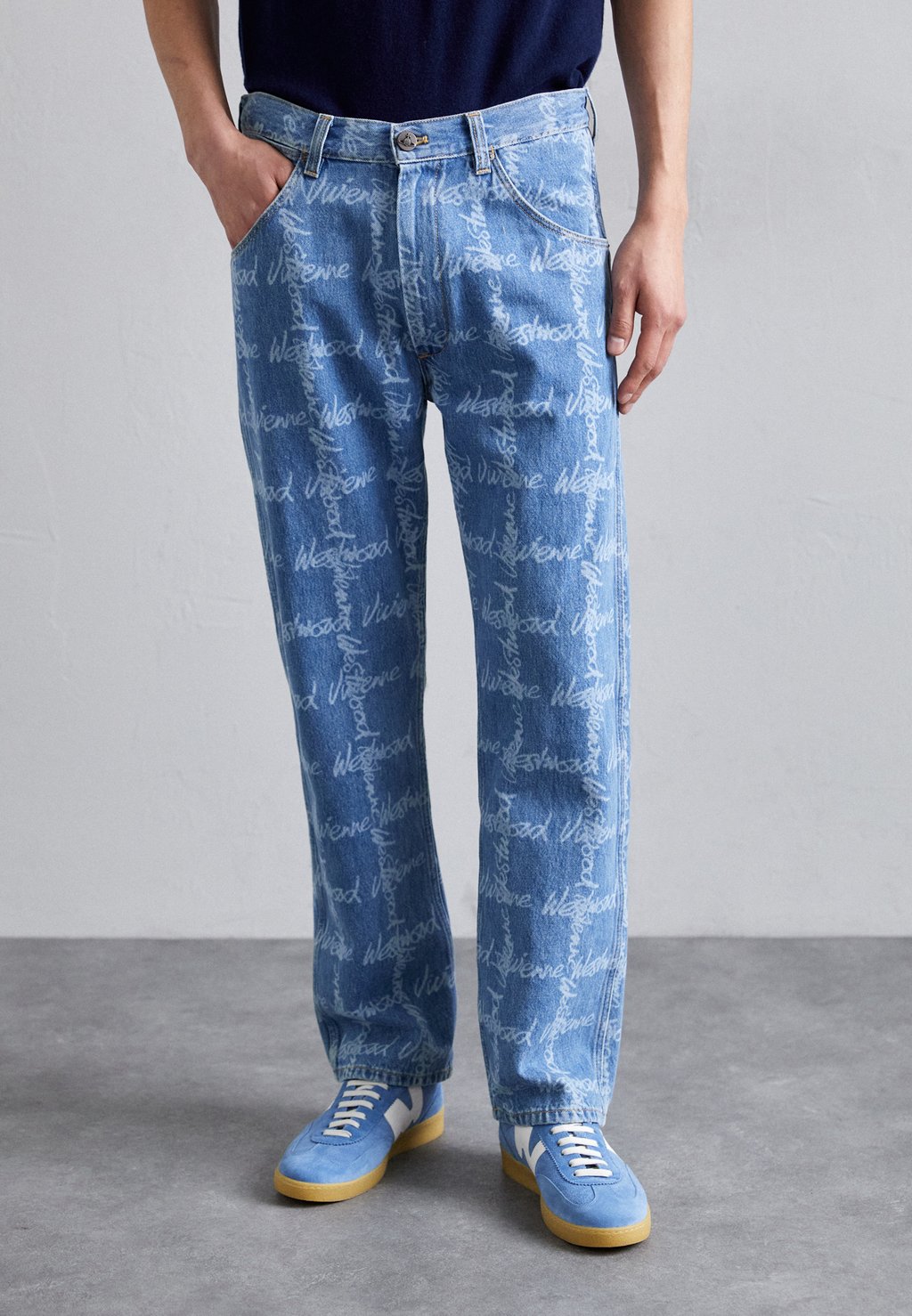 

Джинсы прямого кроя RANCH Vivienne Westwood, цвет Grid/Blue