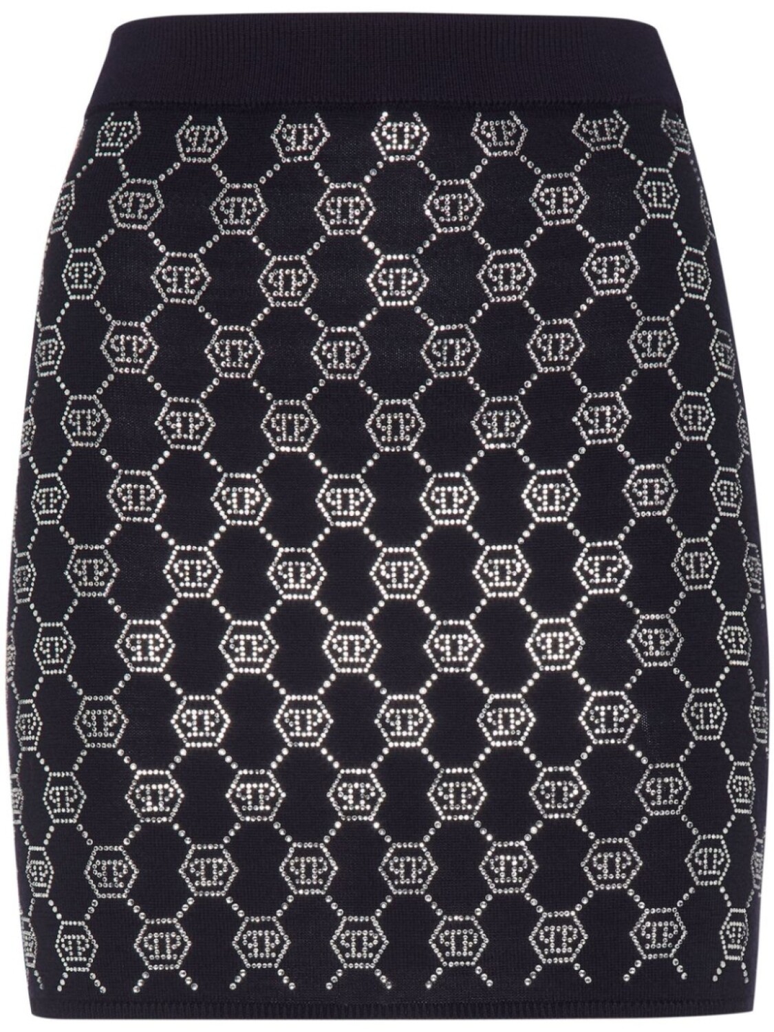 

Philipp Plein юбка мини с монограммой, синий