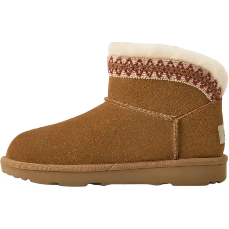 UGG Классические ультра мини детские зимние ботинки brown