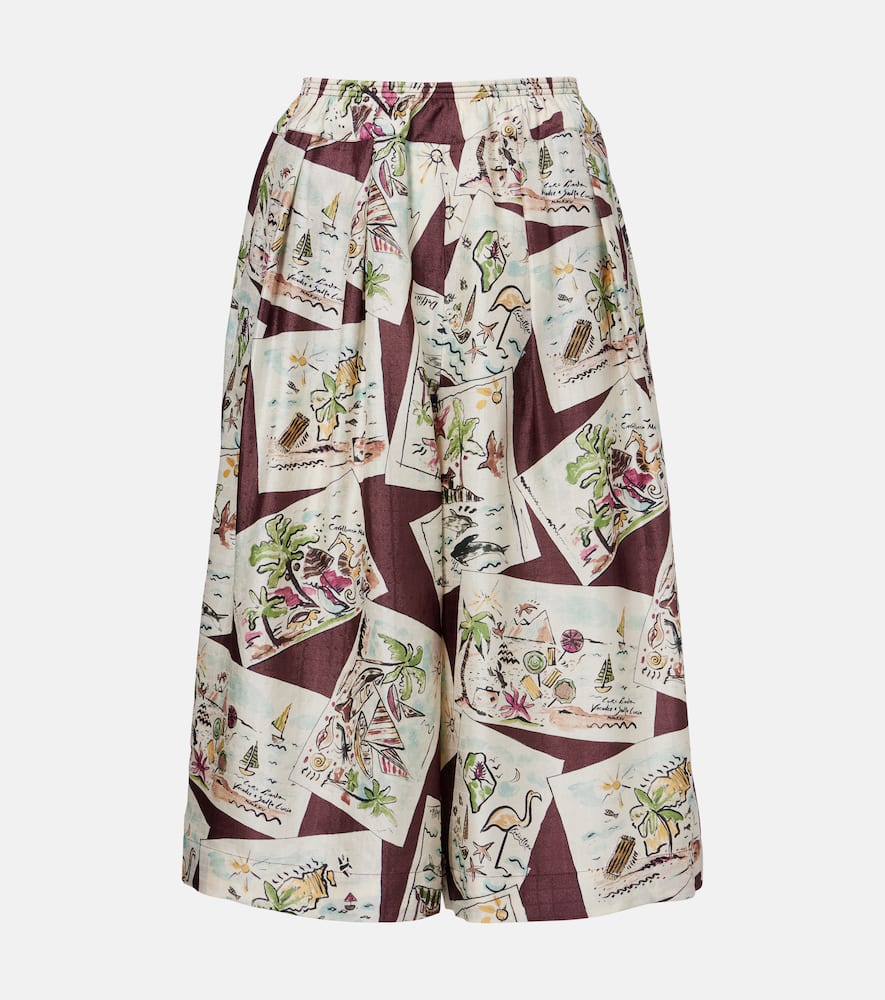 

Бермуды Emon из шёлка Loro Piana, Bordeaux Black