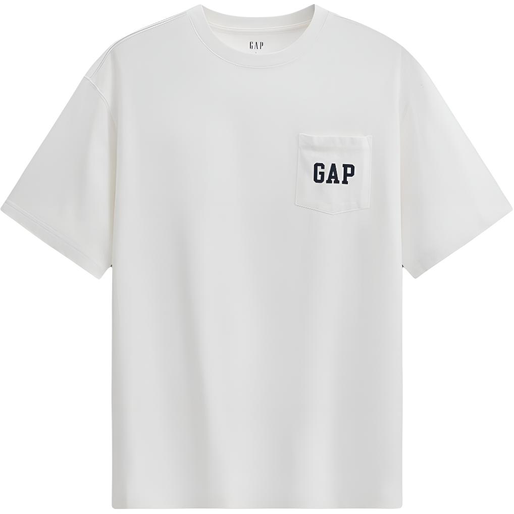 Футболка Unisex Crew Neck Moderate GAP, светло-розовый — фото 2