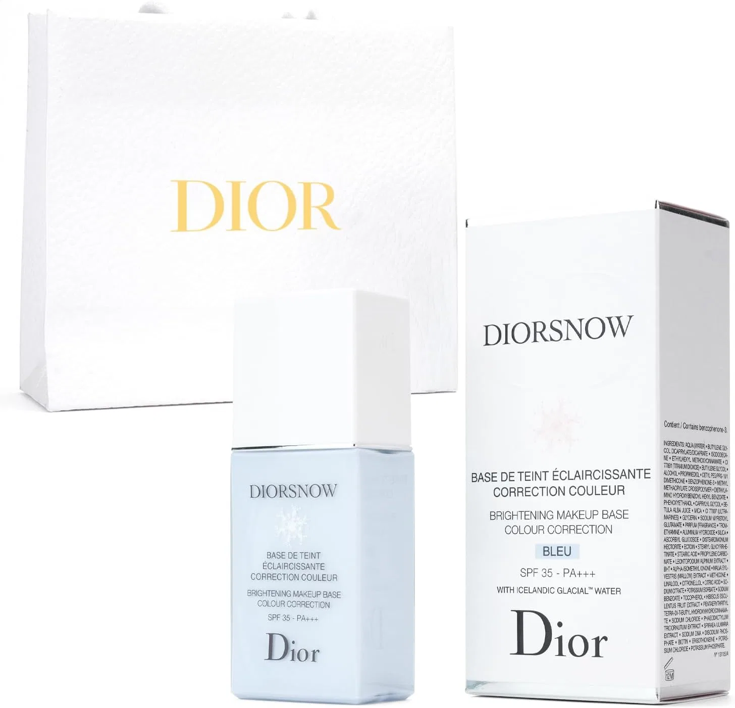 Тональное средство Dior Snow UV Base SPF50/PA+++ 30 мл синий