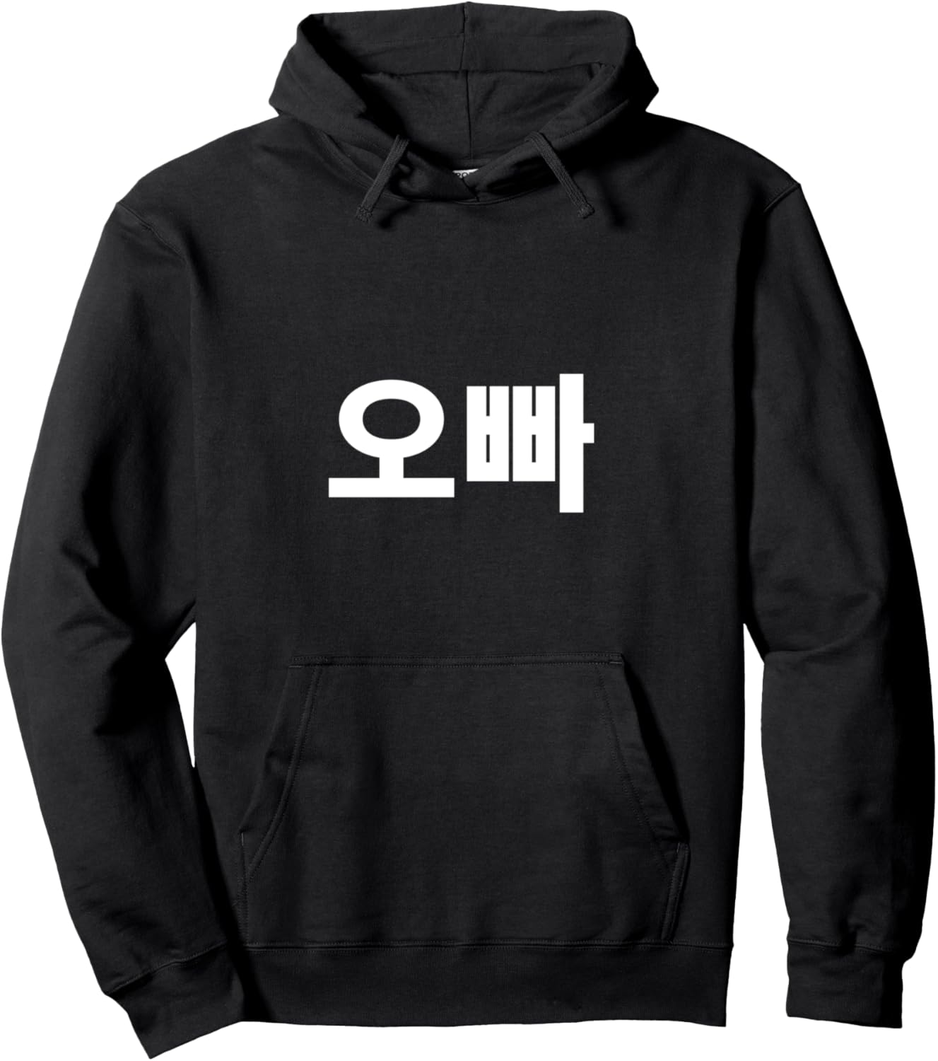 

Худи Oppa Hungl Korean Big Brother Cool Korean Hangul Apparel, черный