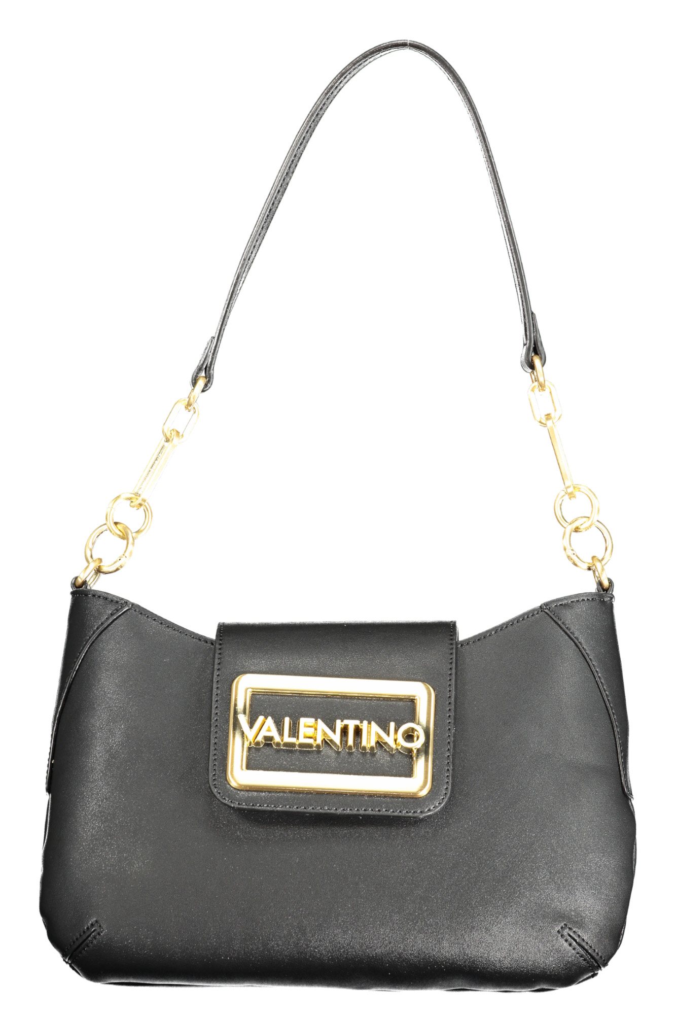 

Сумка женская Valentino с ремешком-цепочкой, черный / золотой