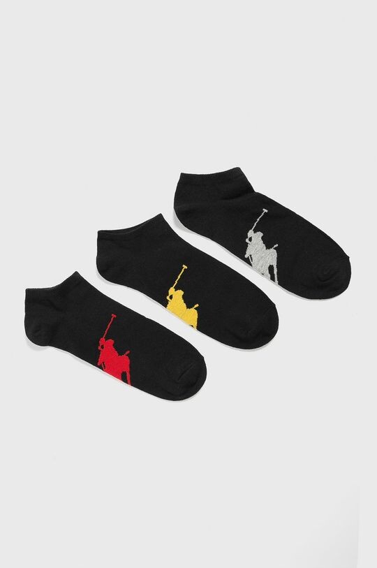 

Носки (3 шт.) Polo Ralph Lauren, черный