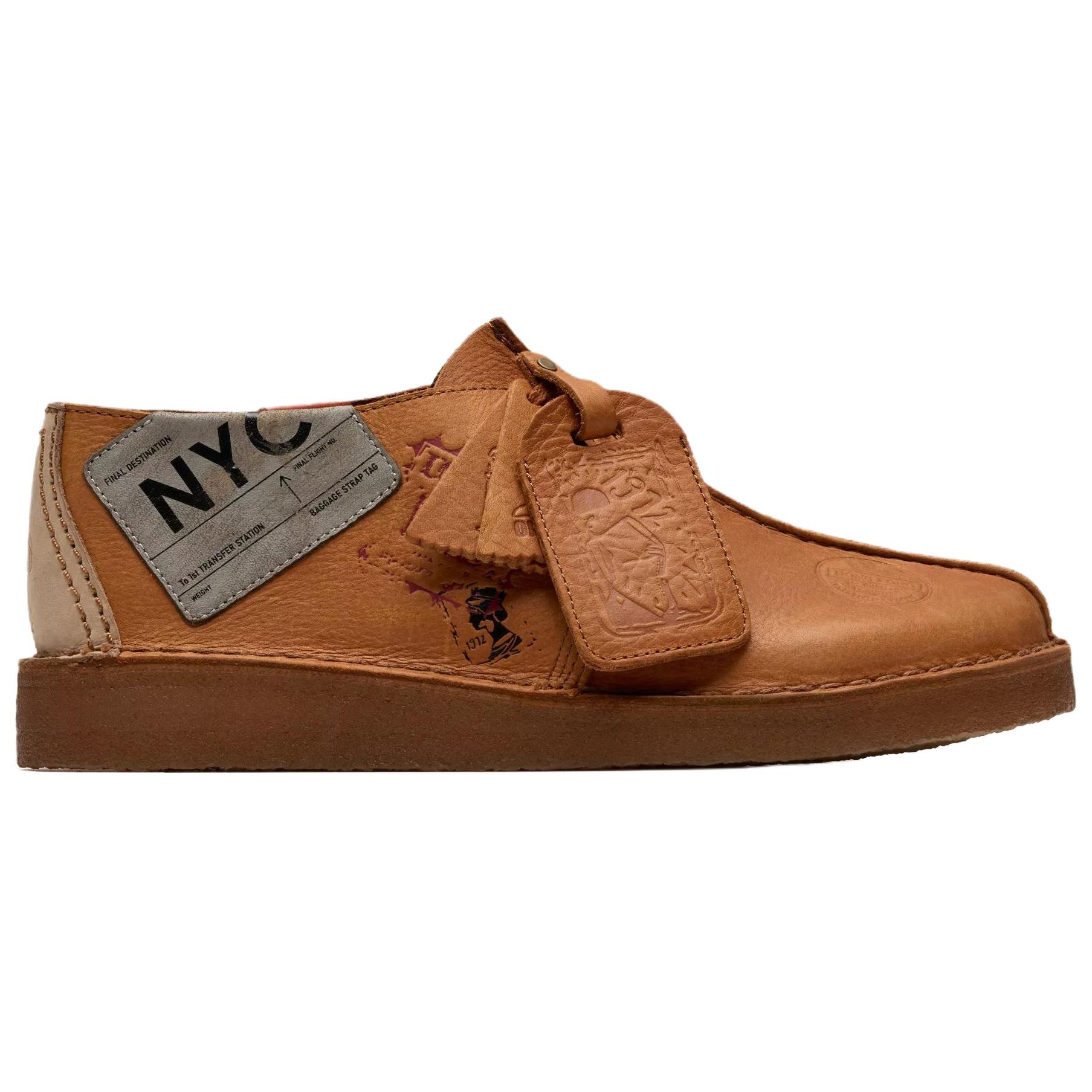 Clarks Коричневые мужские повседневные ботинки Desert Trek, цвет Brown — фото 2