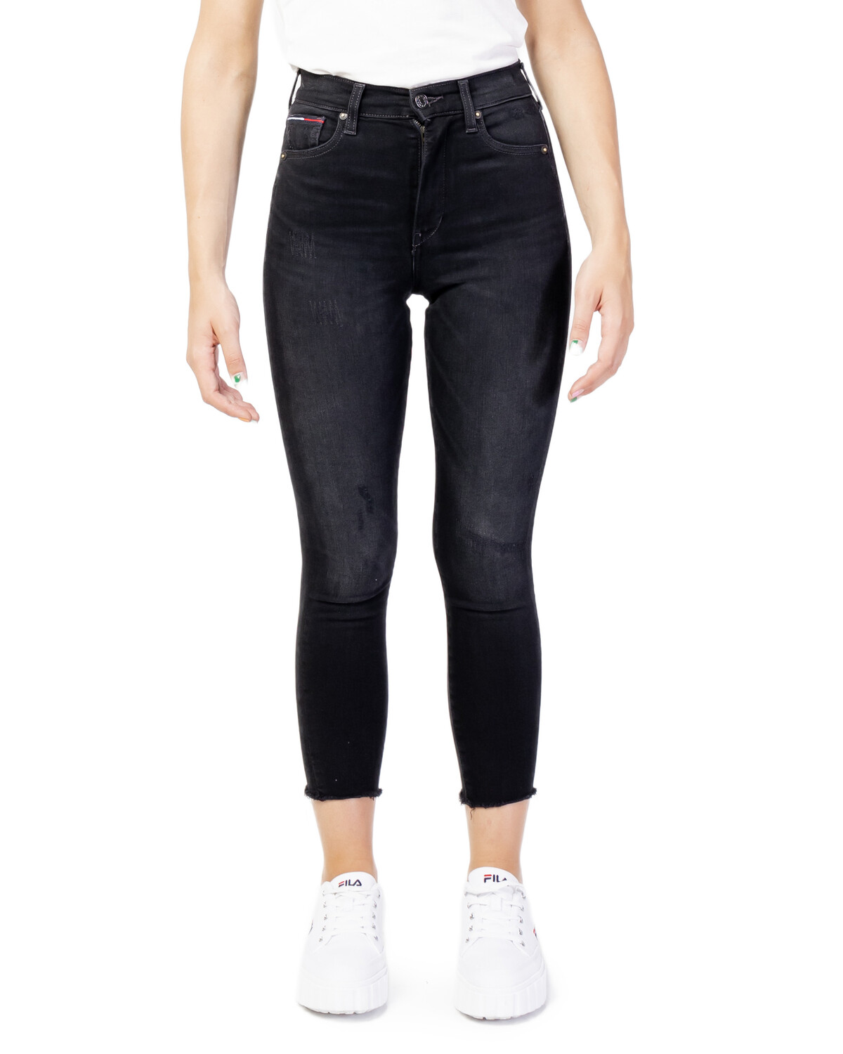 

Джинсы Tommy Jeans с необработанным краем, черный