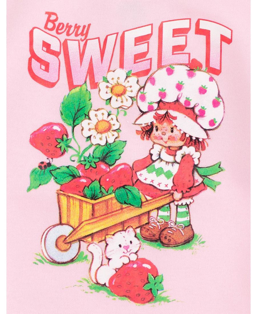 Флисовая толстовка с рукавами из искусственного меха Strawberry Shortcake, Pastel pink — фото 3