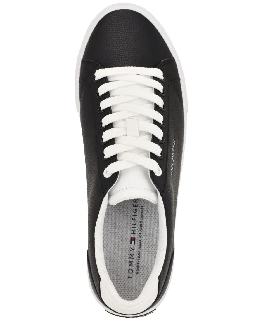 Мужские спортивные кроссовки Risabel Fashion на шнуровке Tommy Hilfiger, черный/белый — фото 4