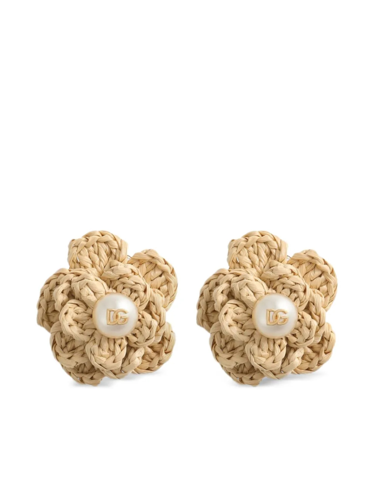 

Dolce & Gabbana серьги с цветочным декором, нейтральный