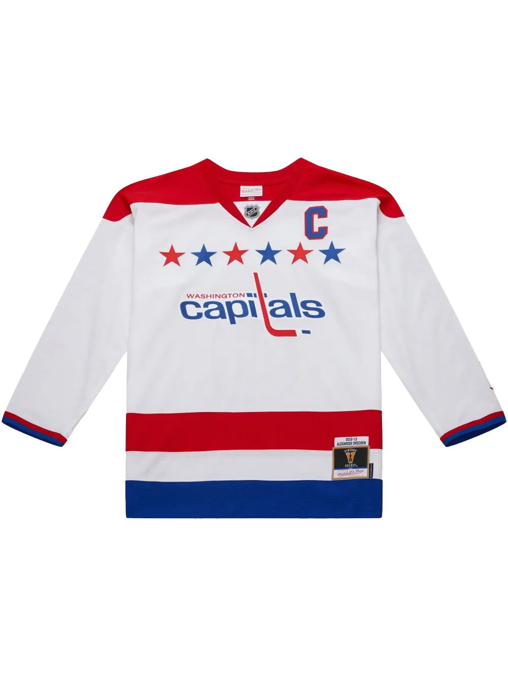 

Топ NHL Alternate Capitals 2012 Alexander Ovechkin Mitchell & Ness, белый