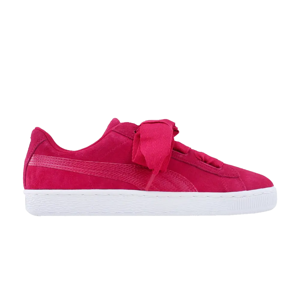 Кроссовки Suede Heart Snake Jr Puma, розовый