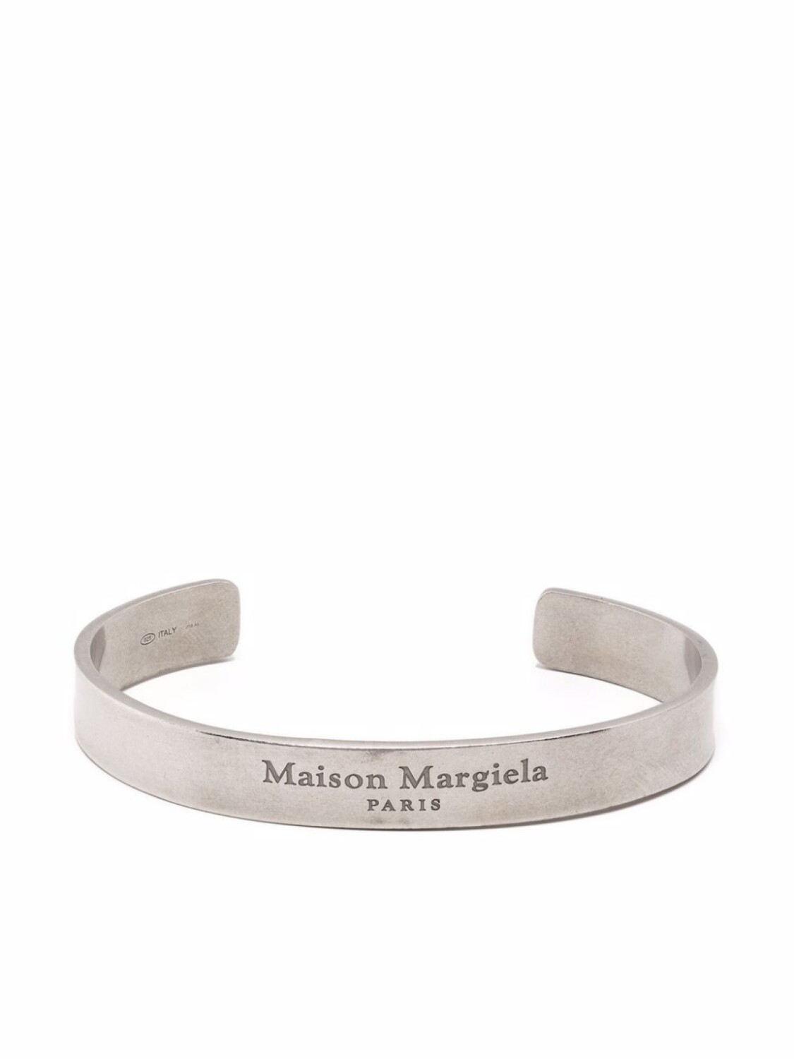 

Браслет-кафф с логотипом Maison Margiela, серебряный