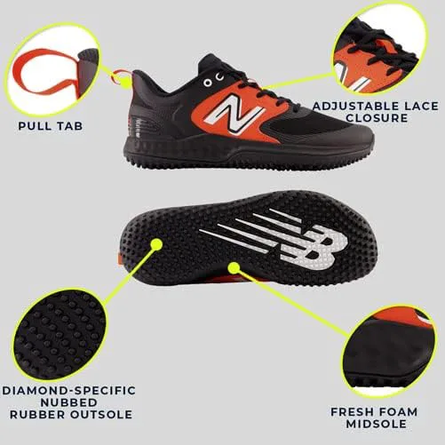 

Мужские кроссовки New Balance Fresh Foam 3000 V6 для игры на искусственном газоне, красно-белый