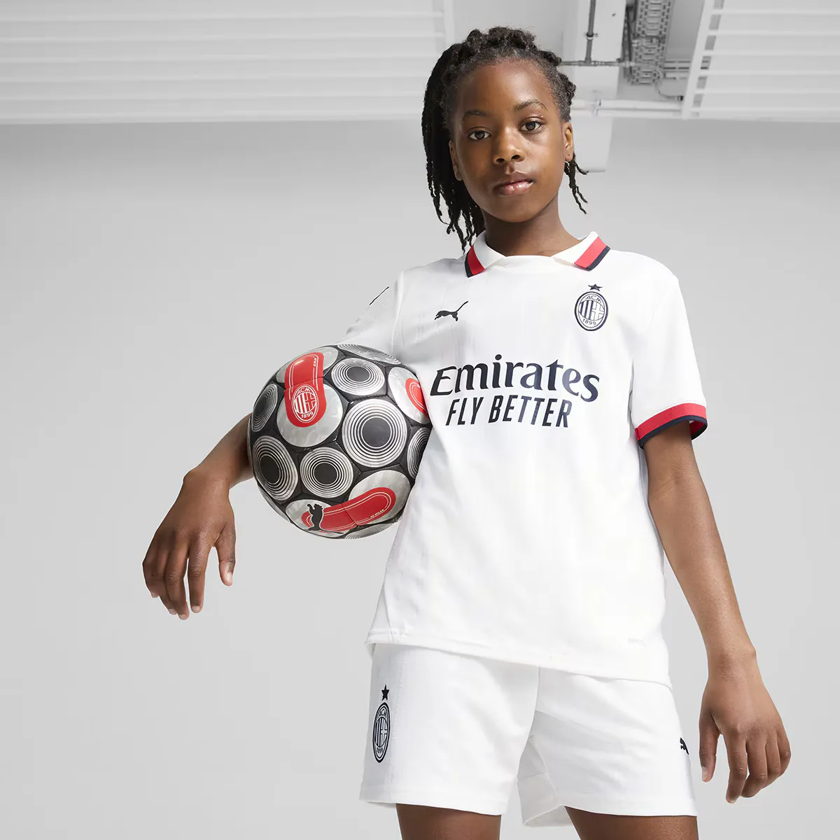 

AC Milan 2nd Kit 2024-2025 Puma Детская футболка, белый