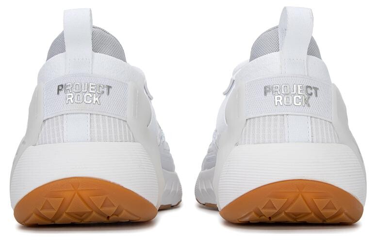 Кроссовки Project Rock 6 мужские низкие серые/белые Under Armour — фото 4
