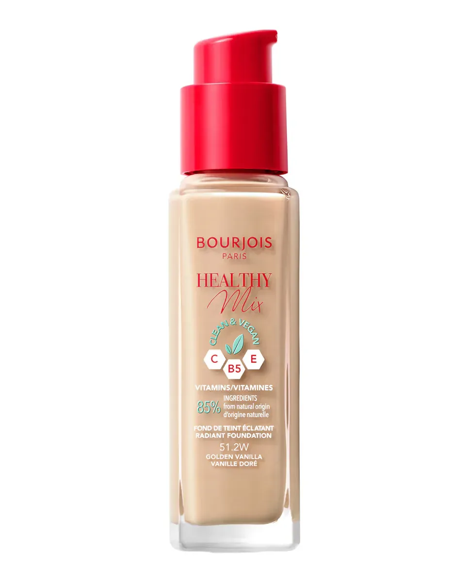 Тональная основа Healthy Mix Clean & Vegan Bourjois, 512 - Golden Vanilla — фото 2