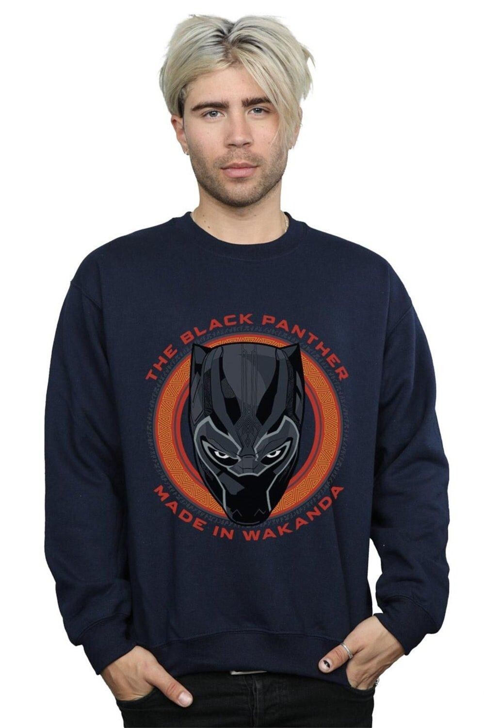 

Красный свитшот Black Panther Made in Wakanda Marvel, темно-синий