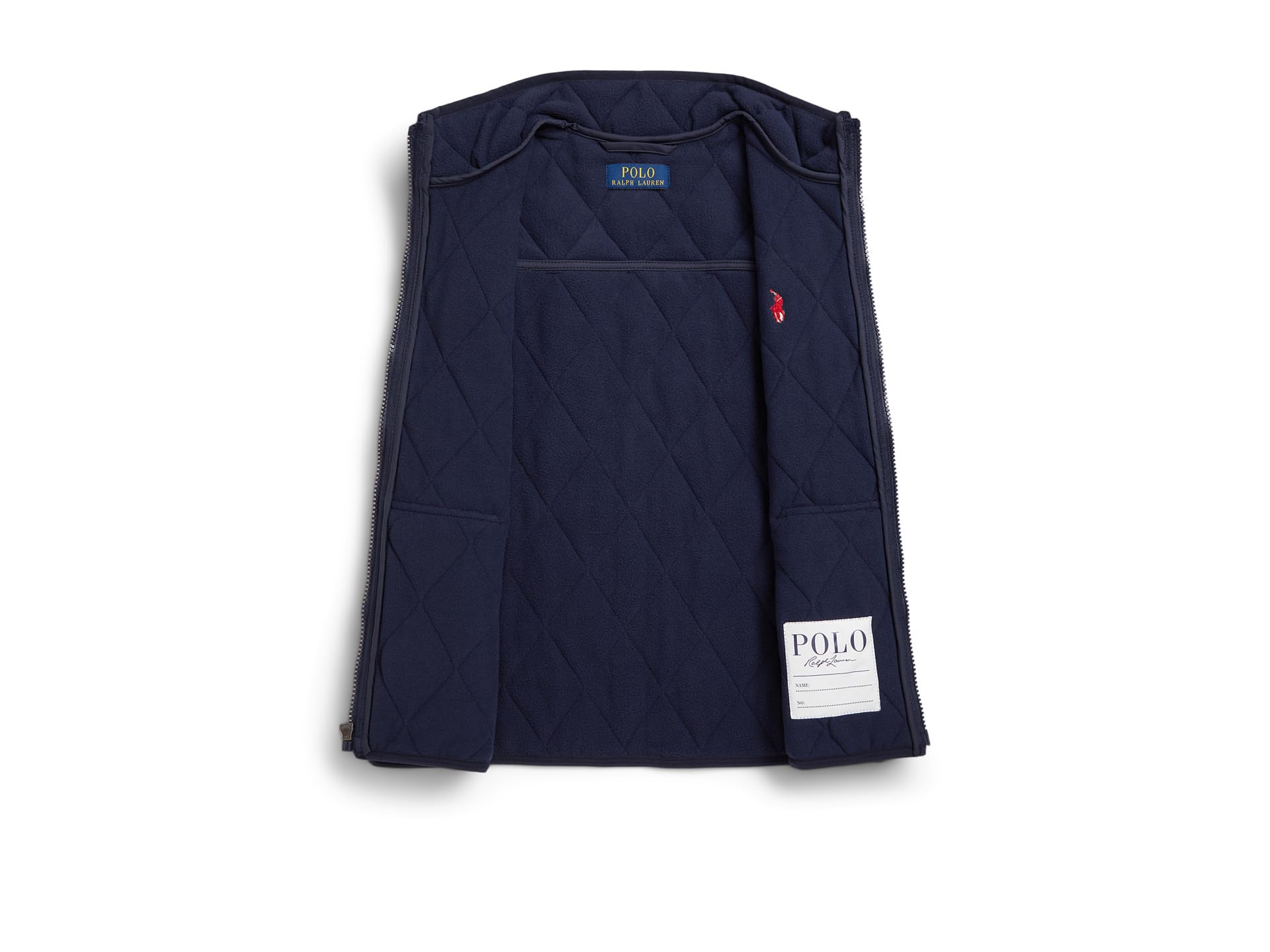 Жилет Polo Ralph Lauren Kids Fleece-Lined Quilted Vest, цвет Newport Navy — фото 3