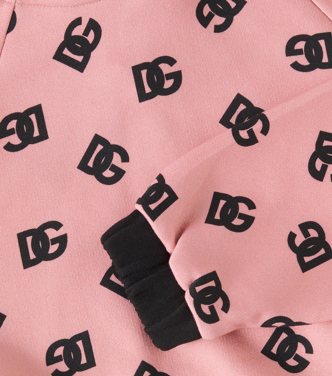 Толстовка с капюшоном DG из хлопка Dolce&Gabbana Kids, Dg Nero Fosa — фото 3
