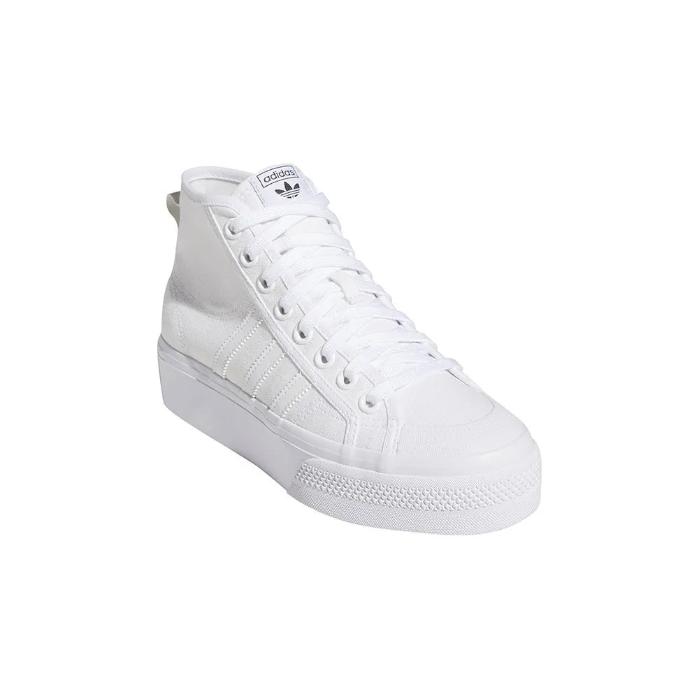 Кроссовки adidas Originals Nizza Platform Mid, белый — фото 3