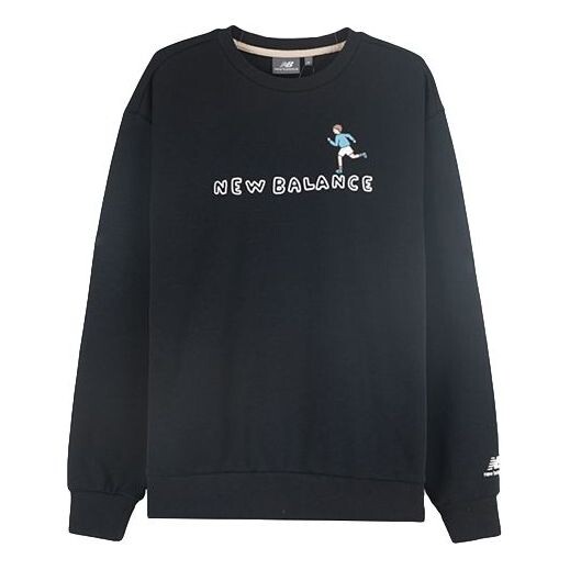 

Толстовка New Balance Men's New Balance x ZPZ Crossover Logo Printing Casual Sports Round Neck Pullover Black, черный
