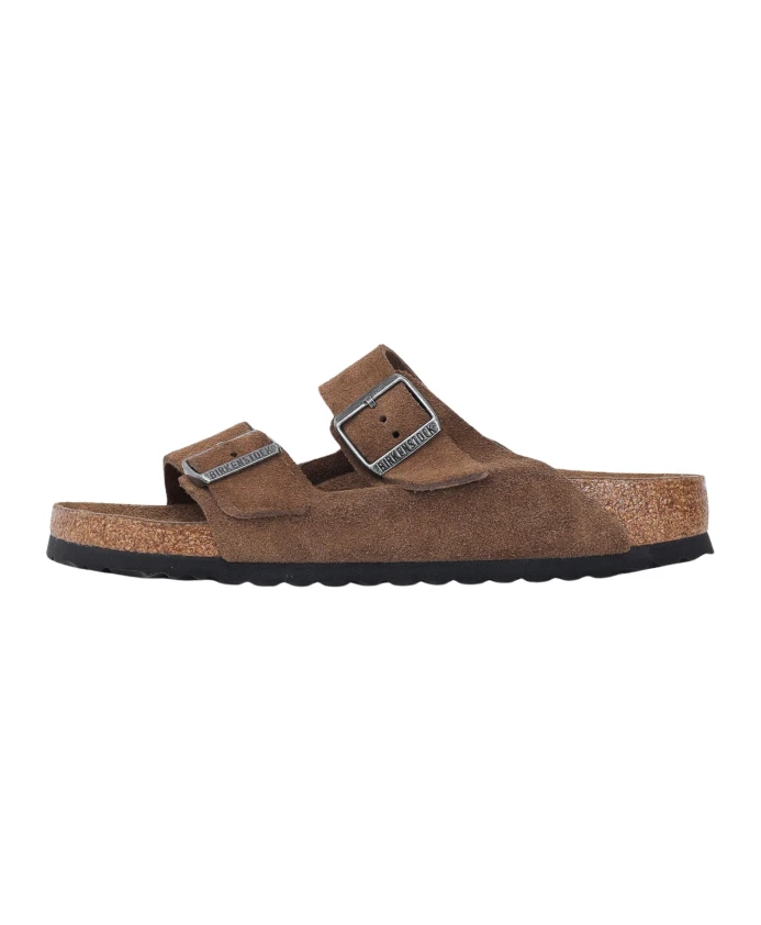

Коричневые замшевые сандалии, повседневный стиль. Birkenstock, коричневый