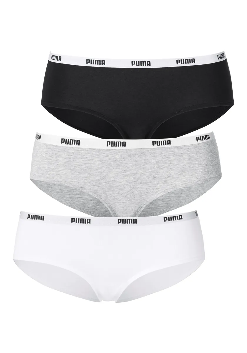 

PUMA Hipster (упаковка из 3 шт.), с поясом с логотипом, черный