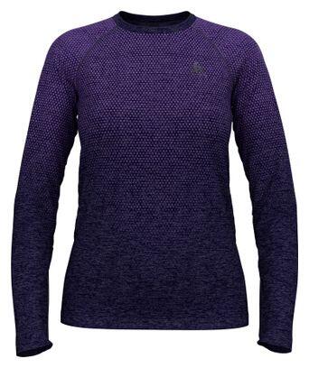 

Женская бесшовная рубашка Odlo Essentials с длинным рукавом, тёмно-синяя