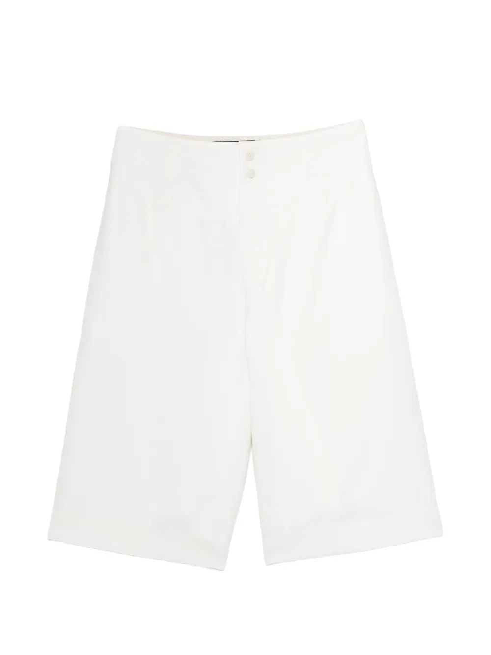 Шорты с пуговицами из муассона Jacquemus, белый