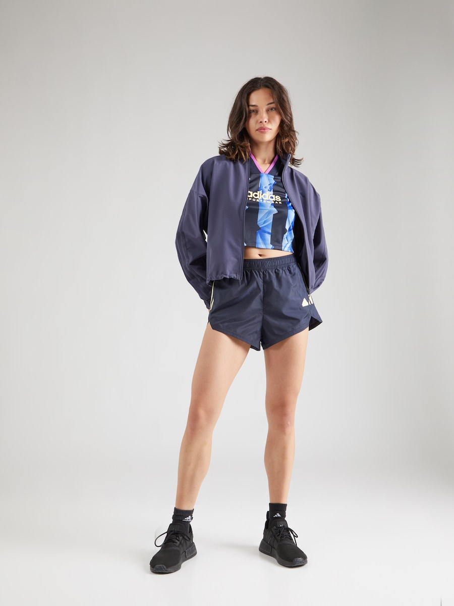 Свободные спортивные брюки ADIDAS SPORTSWEAR Tiro, темно-синий — фото 4
