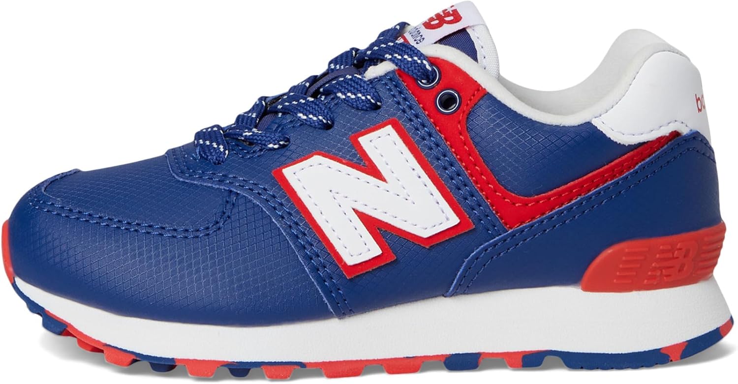 Кроссовки New Balance Kids' 574 V1 на шнуровке, белый — фото 4