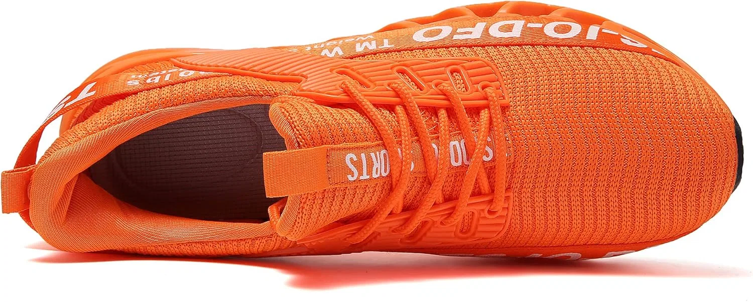 Мужские беговые кроссовки TSIODFO для спортивной ходьбы, Orange — фото 3