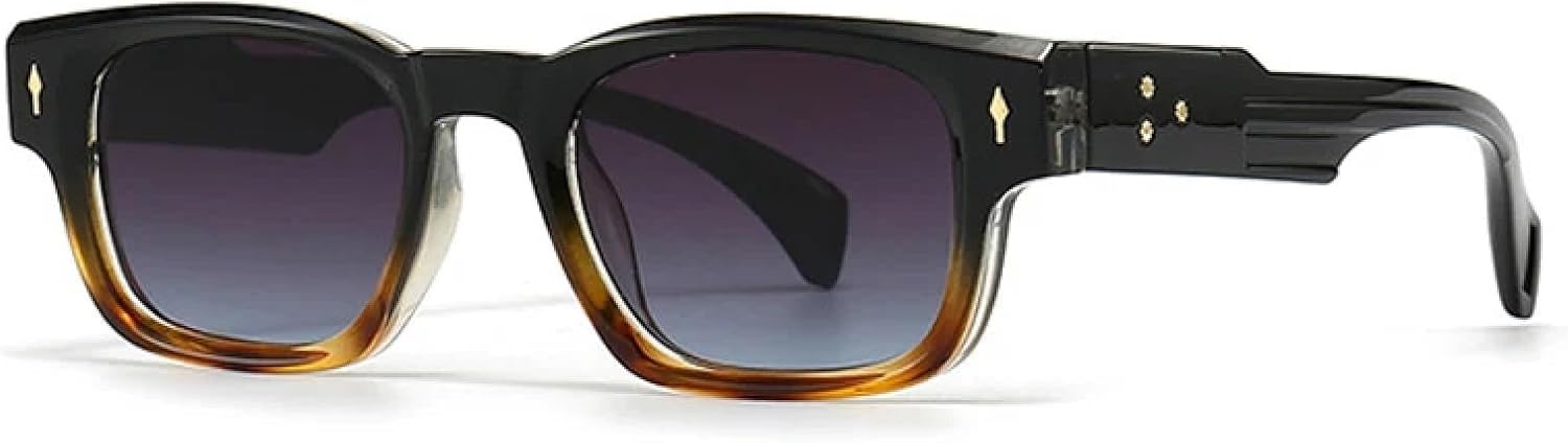 

Солнцезащитные очки с защитой UV400 | Градиентные линзы, заклепки, стиль панк | Для женщин и мужчин, для занятий спортом на открытом воздухе и вождения DSVIGF, Black Leopardgrey